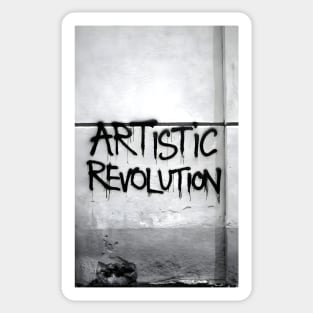 Artistic Revolution Graffiti Wall Photo Sticker